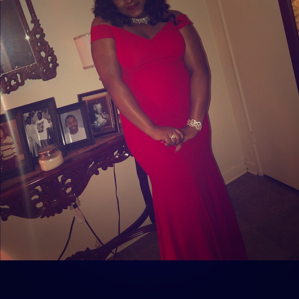 Red prom dress